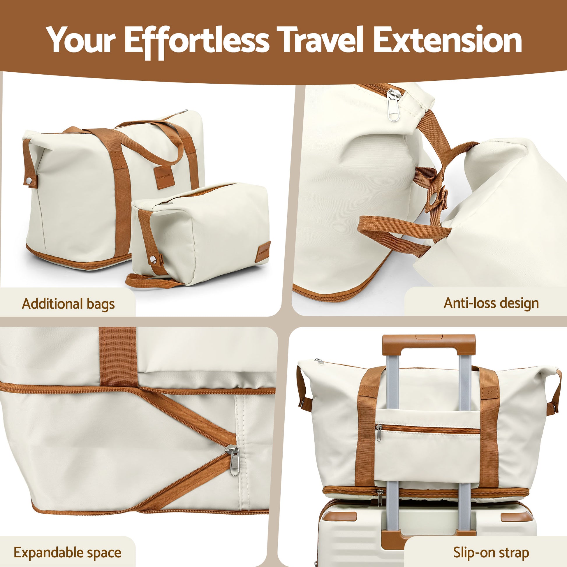 Wanderlite 5pcs Luggage Suitcase Set Trolley Travel TSA Lightweight Hard Case-4