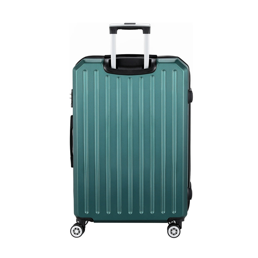 Wanderlite 28" 75cm Luggage Trolley Travel Suitcase Carry On Storage TSA Hardshell Atrovirens-2