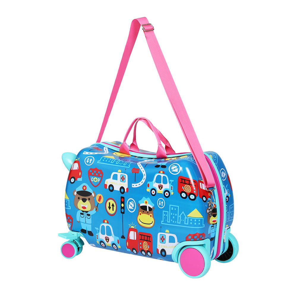 Wanderlite 17" Kids Ride On Luggage Children Suitcase Trolley Travel Car-2