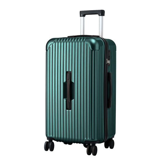 Wanderlite 28" Trunk Luggage Suitcase Travel 5 Wheels Type-C Port TSA Green-0