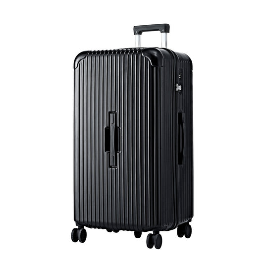 Wanderlite 32" Trunk Luggage Suitcase Travel 5 Wheels Type-C Port TSA Black-0