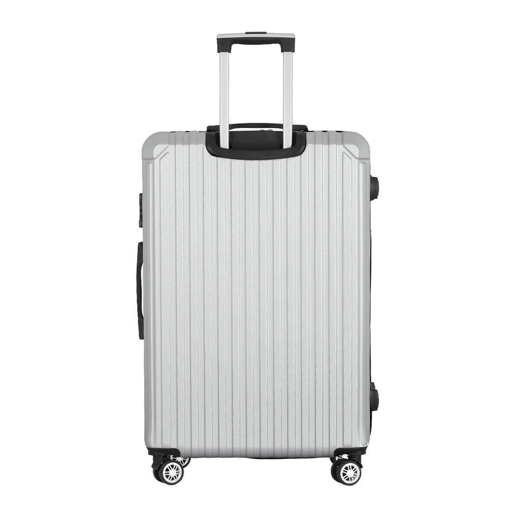 Wanderlite 28'' Luggage Travel Suitcase Set TSA Carry On Hard Case Light Grey-2