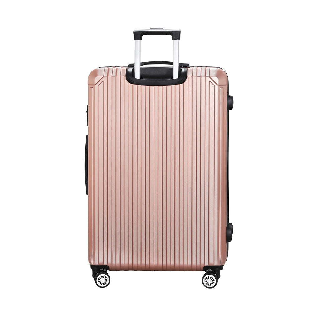 Wanderlite 28'' Luggage Travel Suitcase Set TSA Carry On Hard Case Rose Gold-2