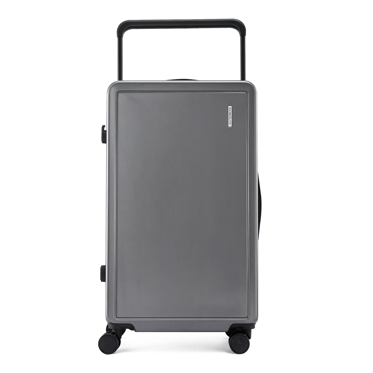 Wanderlite 28" Wide Handle Luggage Suitcase Travel TSA Lock Anthracite Grey