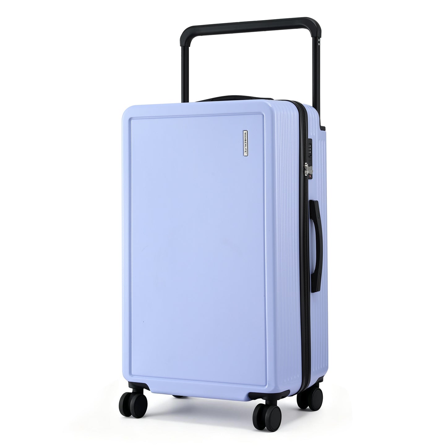 Wanderlite 28" Wide Handle Luggage Suitcase Travel TSA Lock Light Blue
