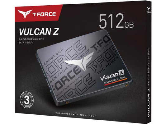 Team Group T-Force VULCAN Z 512GB, 3D NAND TLC,  2.5&quot; SATA 3, R/W(MAX) 540MB/s/470MB/s, 400TBW. 3 Years Warranty-0