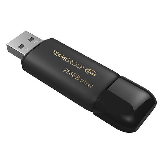 Team Group C175 USB 3.2 G1 Flash Drive 256GB, Read (Max) 100MB/s Black-0
