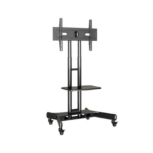 Atdec AD-TVC-45 Height Adjustable Mobile TV Cart. Max Load 45kg. VESA up to 600x400. For Panels 32&quot; to 65&quot;. Black-0