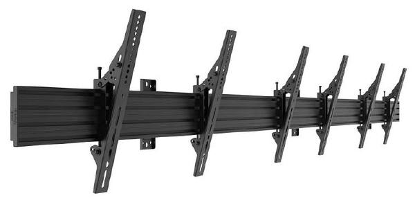 Atdec 3x1 wall menu board mount (3m rail), tilting angle. Max load per display: 50kg-0