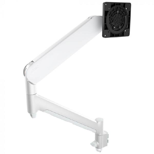 Atdec AWM-ADTC Dynamic Monitor Arm with Clamp / 8kg (17.6lb) Flat and Curved Screen, White-0