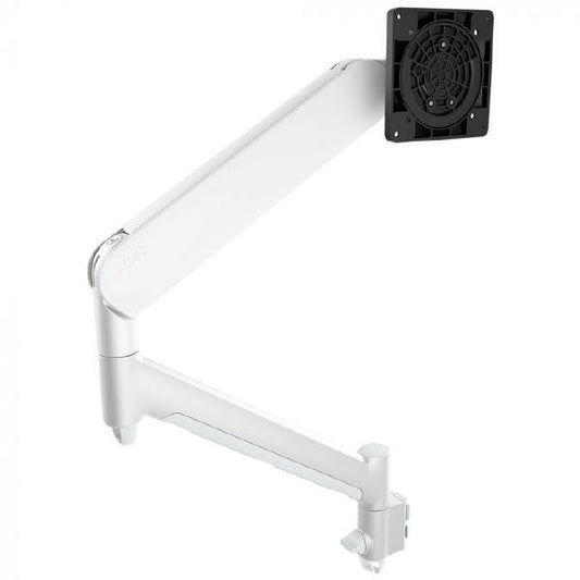 Atdec AWM-ADTC Dynamic Monitor Arm with Clamp / 8kg (17.6lb) Flat and Curved Screen, White-0