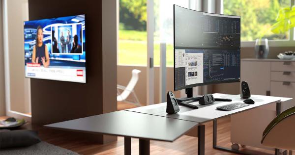 Atdec AWMS-2-BT75 Super Heavy Duty Dual Vertical Monitor Mount. Max Load Per Display: 25kg (flat), 18kg (curved), Freestanding, Pre-boxed. Black-0