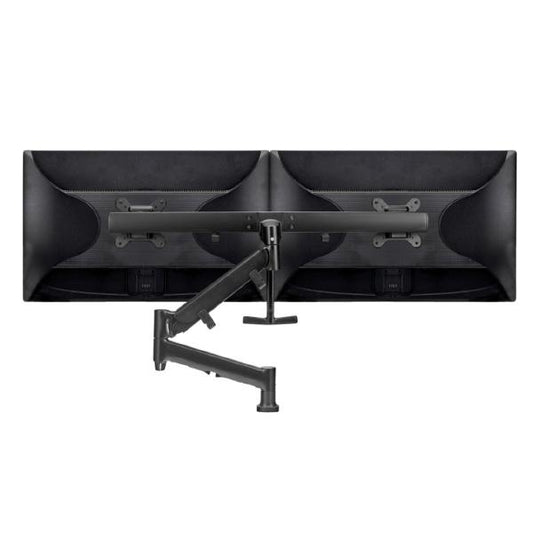 Atdec AWMS-RHXB Tandem Dynamic Dual Monitor Mount. C-Clamp Desk Fixing. Max Load 2-7kg. Up to 27&quot; screens. Black-0