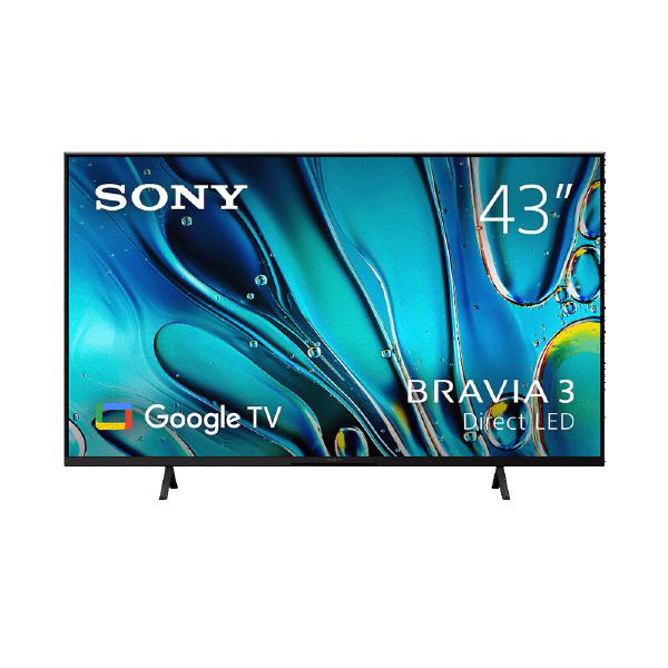Sony Bravia 3 S30 43&quot; Google TV, 4K UHD, 17/7, 450 NIT, Direct LED, HDR10/HLG/Dolby Vision, 200x200 VESA, 3 YR WTY-0