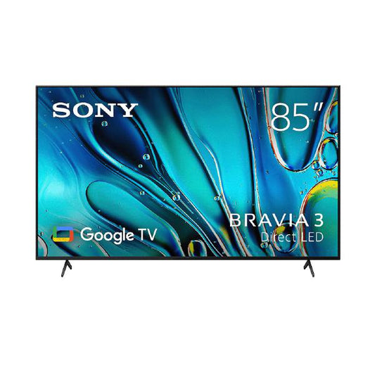 Sony Bravia 3 S30 85&quot; Google TV, 4K UHD, 17/7, 450 NIT, Direct LED, HDR10/HLG/Dolby Vision, 400x400 VESA, 3 YR WTY-0