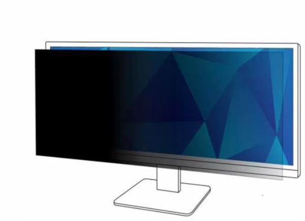 3M Privacy Filter, 38&quot;, 21:9, Monitor, Anti-glare, Blue Light Reduction, Matte-to-Gloss, Large Display Attachment-0