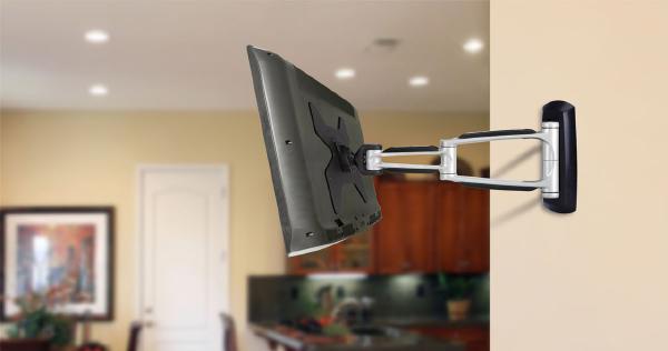 Atdec Telehook 1040 Full Motion Wall Mount. Max load 25kg. VESA up to 200x200. 3 pivot points.-0