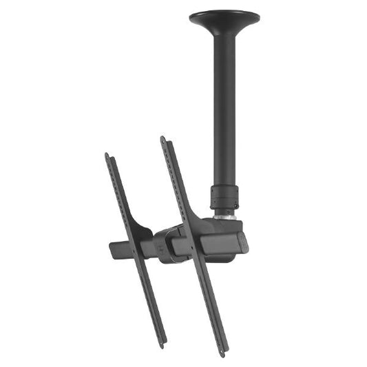 Atdec Telehook 3070 Large Display Ceiling Mount Tilt with Height Adjustable Pole (Short). Max load 65kg. Universal VESA. Black.-0