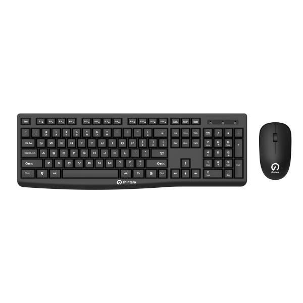 Shintaro Wireless Keyboard &amp; Mouse Combo - Compact, Spill-Resistant, 10m Range, Precision Tracking, Compatible with Windows &amp; Mac-0