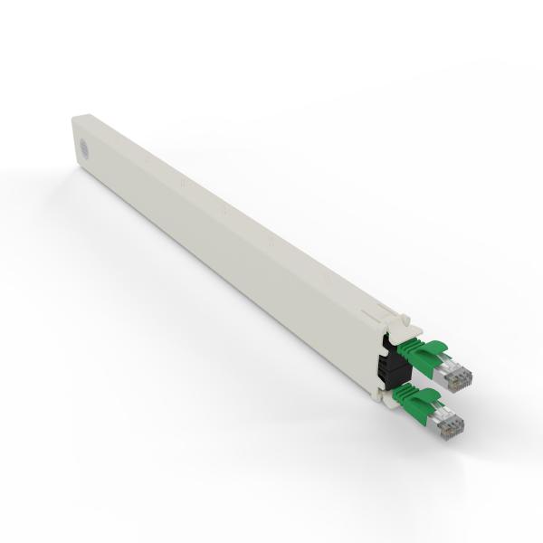 Patchbox.One 8RU STP Green Cat6A Cable Management Cassette, To be Installed in Patchbox.One Frame (PONEFRAME)-0