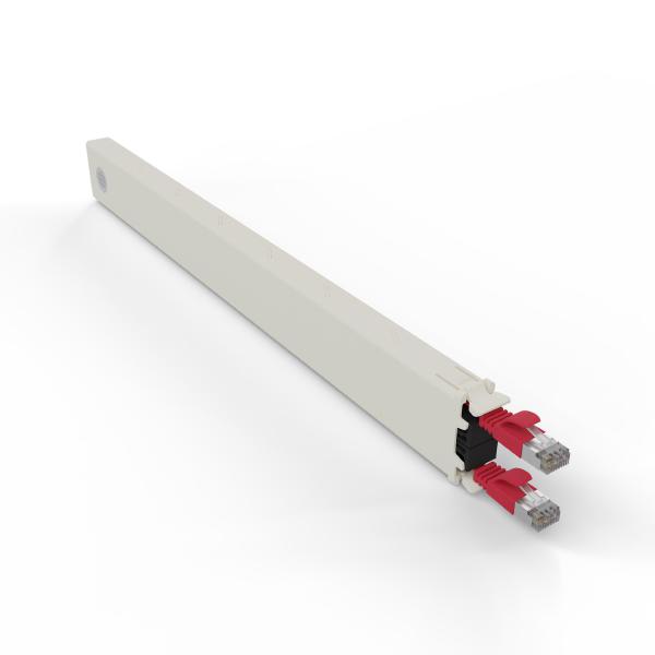 Patchbox.One 8RU STP Red Cat6A Cable Management Cassette, To be Installed in Patchbox.One Frame (PONEFRAME)-0