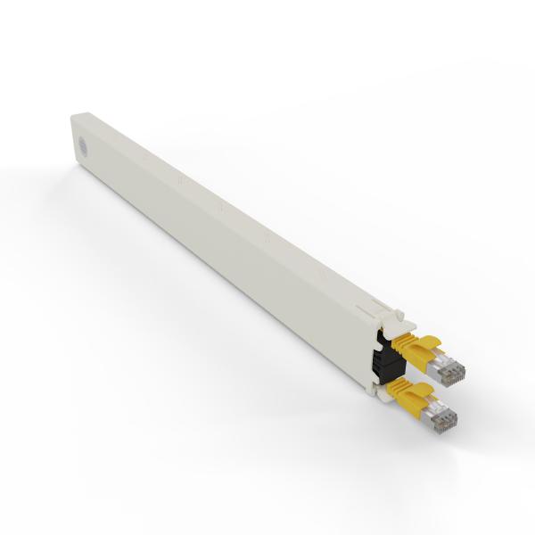 Patchbox.One 8RU STP Yellow Cat6A Cable Management Cassette, To be Installed in Patchbox.One Frame (PONEFRAME)-0