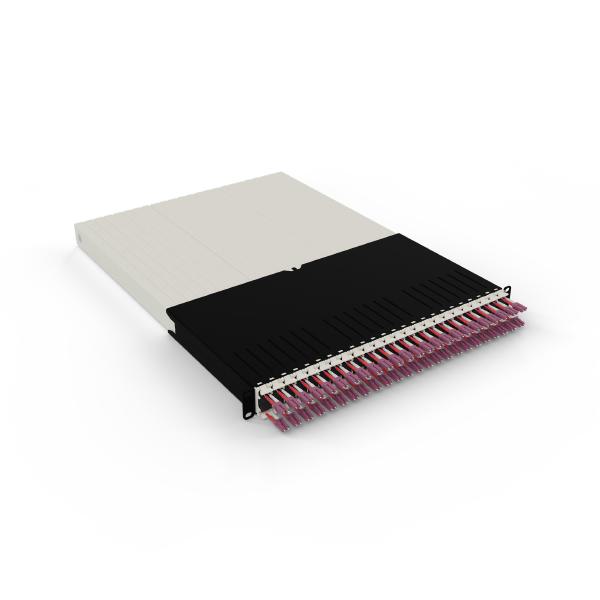 Patchbox.One 30RU OM4 LC-LC Fiber Optic Cable Management System, Includes 24x 30RU OM4 LC-LC Casettes, 3x Patchcatch Pairs &amp; 1x Mounting Rail Pair-0