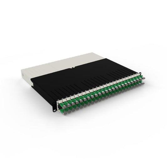 Patchbox.One 8RU STP Green Cat6A Cable Management System, Includes 24x 8RU Green Casettes, 3x Patchcatch Pairs &amp; 1x /Dev/Mount Pair-0