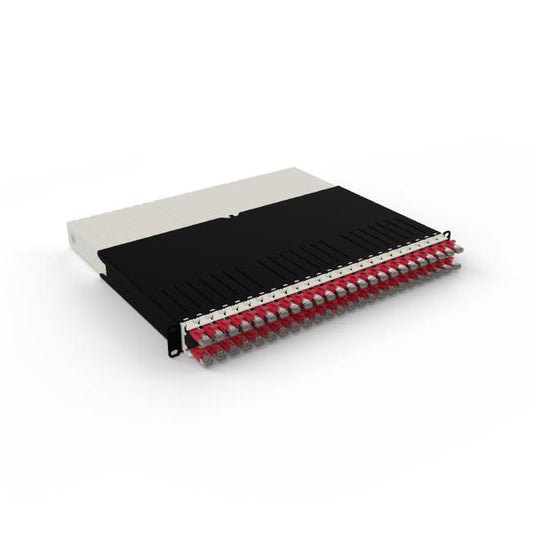 Patchbox.One 8RU STP Red Cat6A Cable Management System, Includes 24x 8RU Red Casettes, 3x Patchcatch Pairs &amp; 1x /Dev/Mount Pair-0
