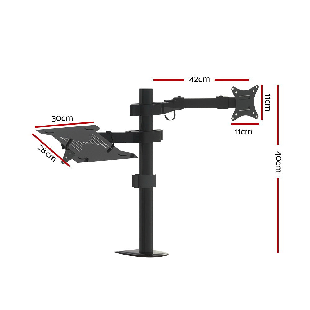 Artiss Monitor Arm Desk Mount Laptop Tray-1