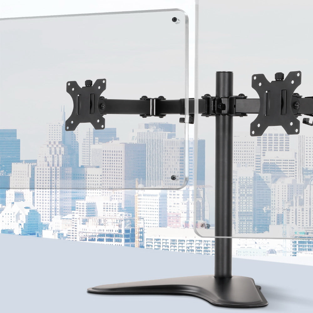 Artiss Monitor Arm Stand Dual Black-6