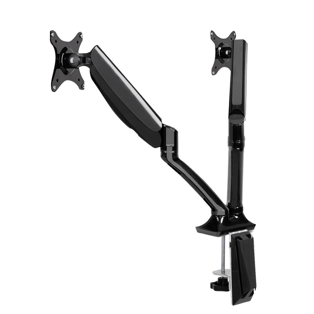 Artiss Monitor Arm Gas Spring Dual Desk Mount Screen Holder-0