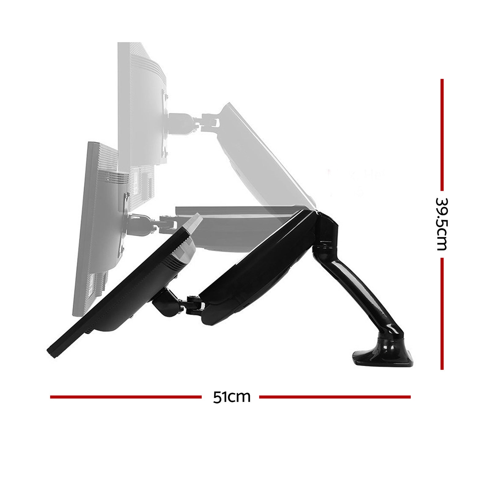 Artiss Monitor Arm Gas Spring Desk Mount Screen Holder-1