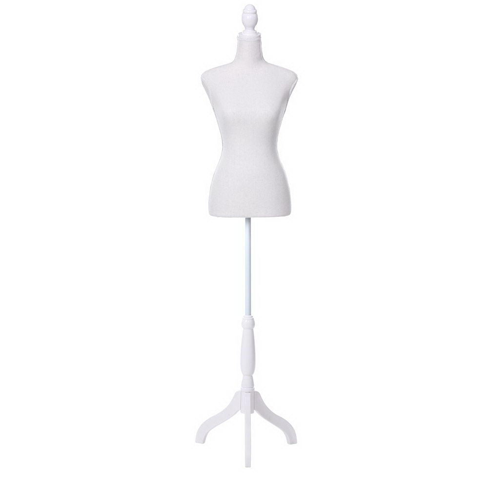 Female Mannequin 170cm Model Dressmaker Clothes Display Torso Tailor Wedding White-0