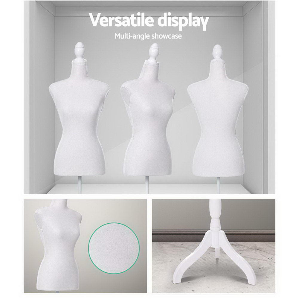 Female Mannequin 170cm Model Dressmaker Clothes Display Torso Tailor Wedding White-4