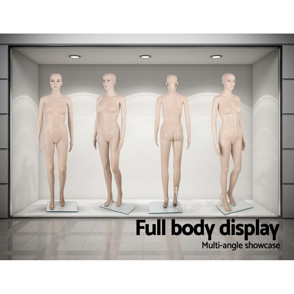 175cm Tall Full Body Female Mannequin - Skin Coloured-3