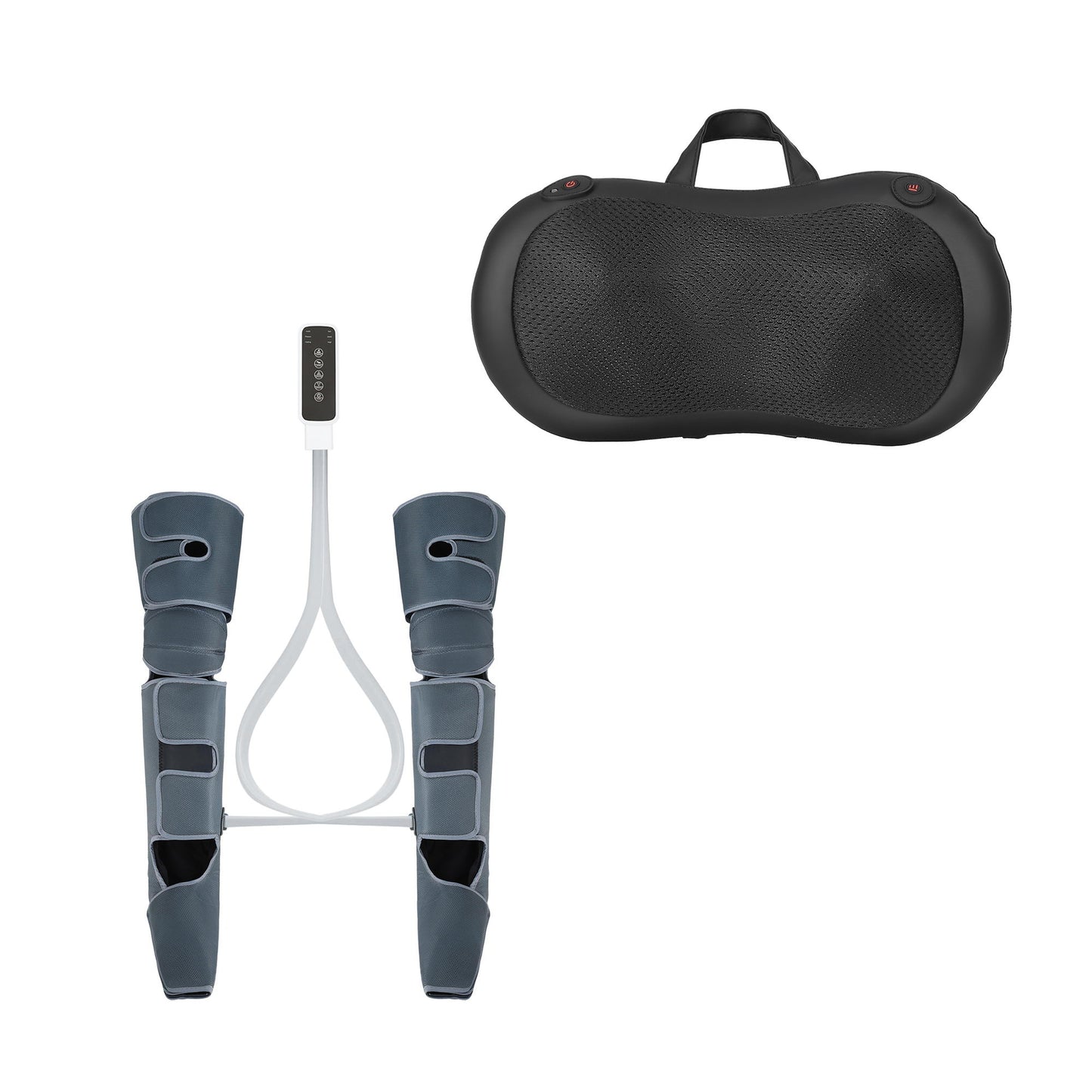 Livemor Leg Foot Massager Air Compression With Back Neck Massager Heat-2