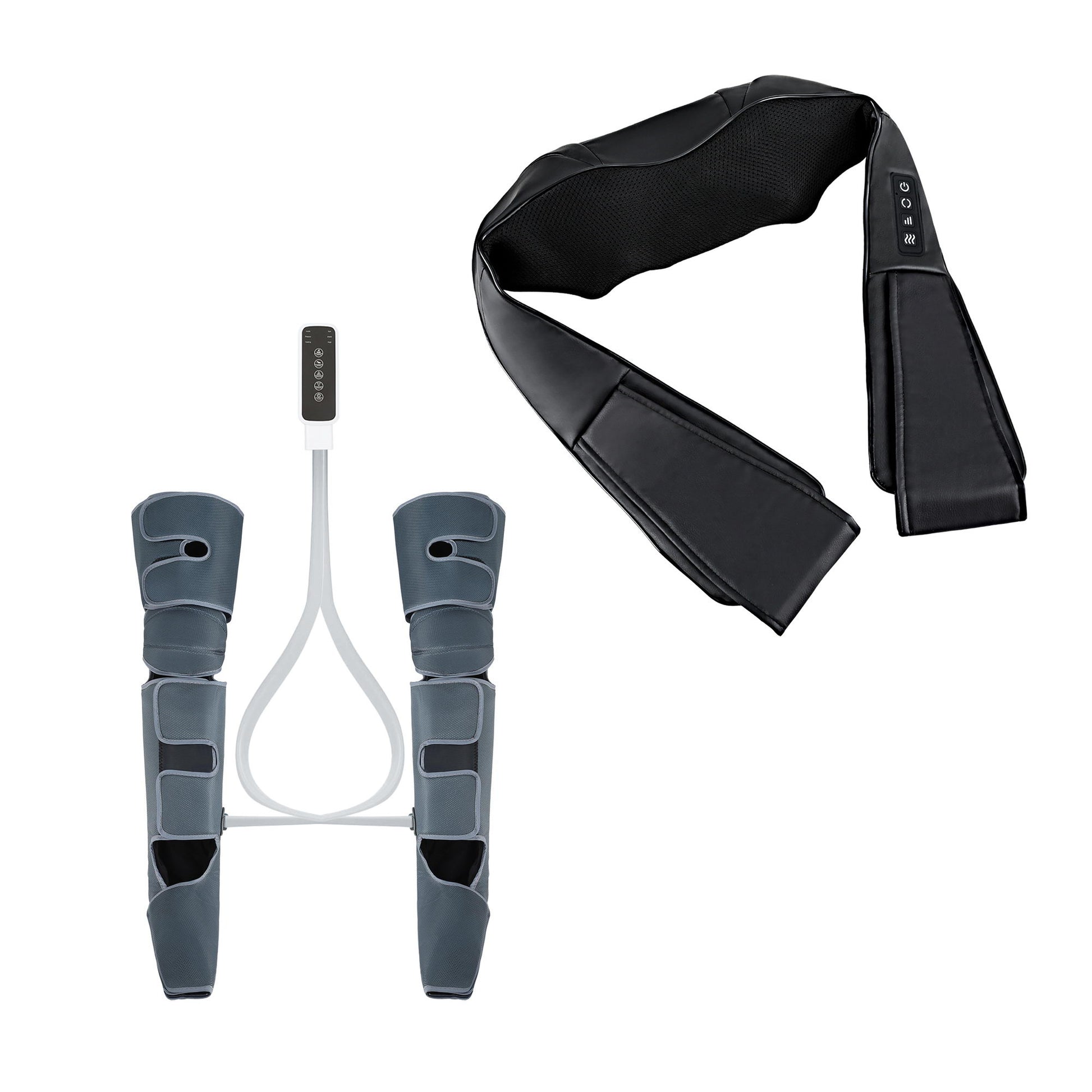 Livemor Electric Leg Foot Massager Air Wrap With Shiatsu Neck Massager Heating-3