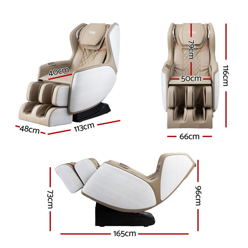 Livemor Massage Chair Electric Recliner Home Massager 3D OLIN-1
