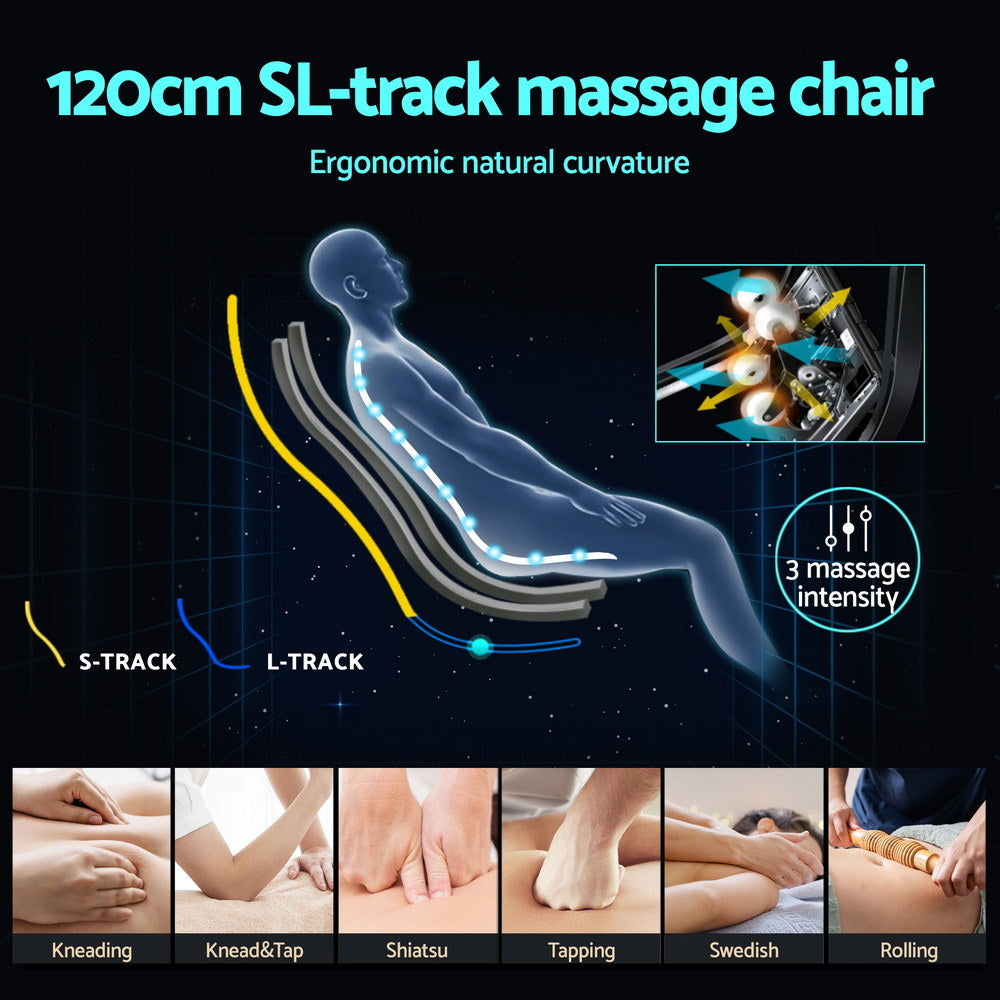 Livemor Massage Chair Electric Recliner Home Massager 3D OLIN-4