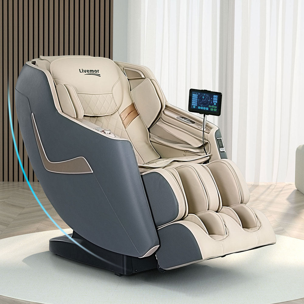 Livemor Massage Chair Electric Recliner Home Massager 3D Opal-6