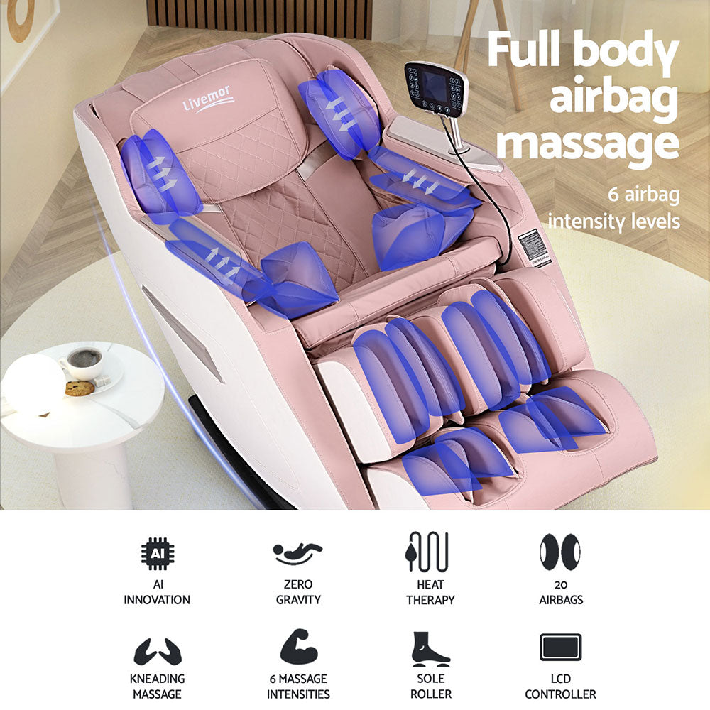 Livemor Massage Chair Electric Recliner Home Massager Amos-3