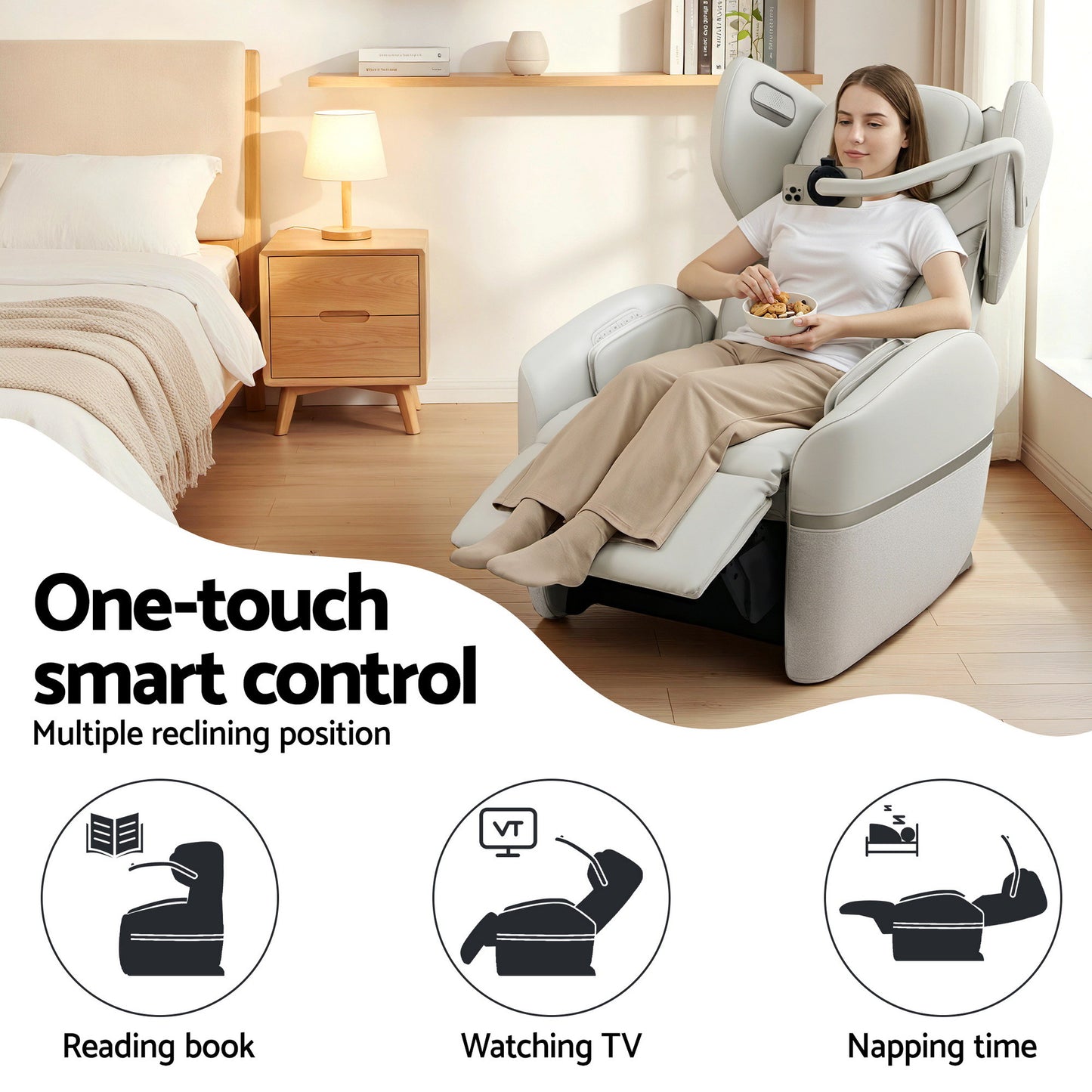 Livemor Massage Chair Electric Vibration Recliner Chair ZENO-3