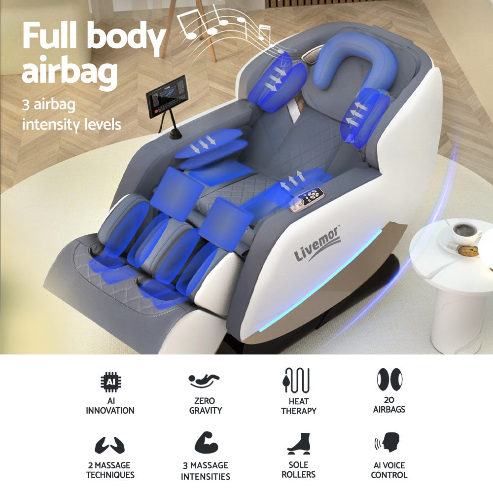 Livemor Massage Chair Electric Recliner Home Massager Beryl-3