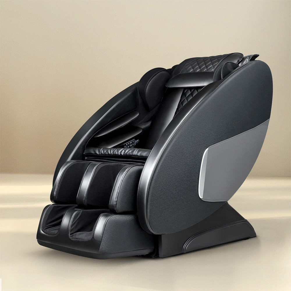 Livemor Massage Chair Electric Recliner Massager Black Ellmue-6