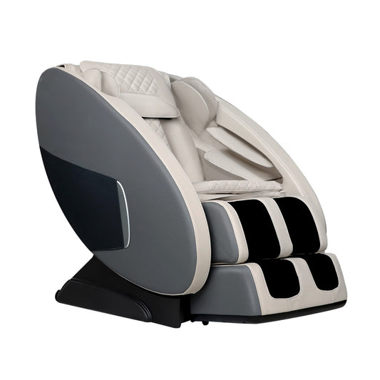 Livemor Massage Chair Electric Recliner Massager Grey Ellmue-0