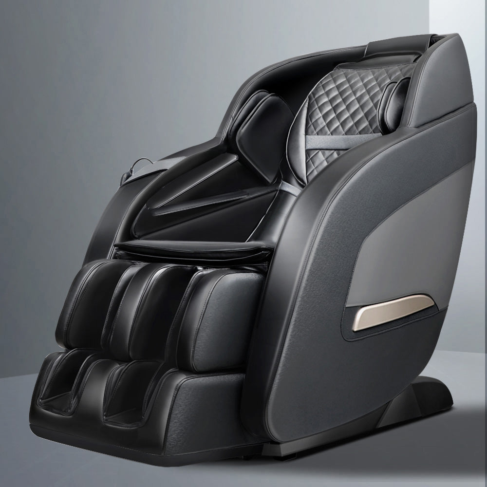 Livemor Massage Chair Electric Recliner Massager Black Decima-7