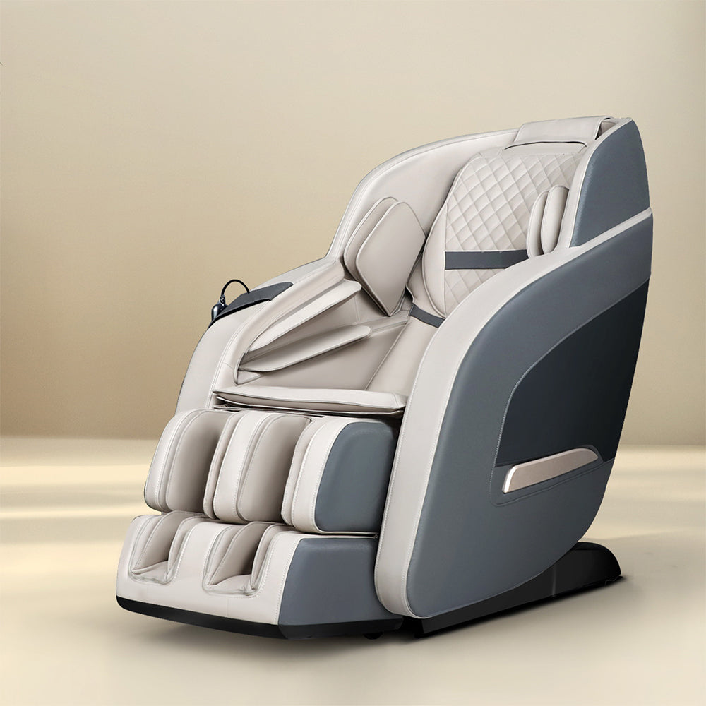 Livemor Massage Chair Electric Recliner Massager Grey Decima-7