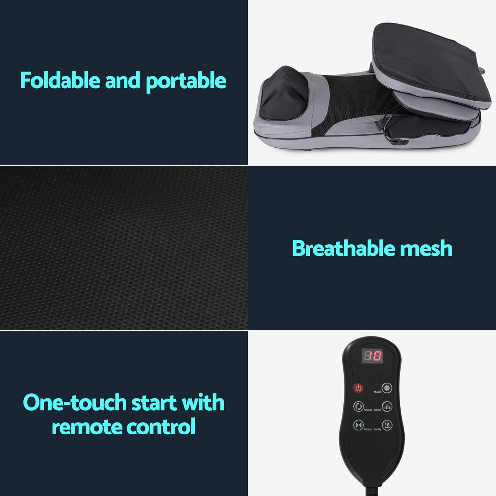 Livemor 8-nodes Full Back Massage Cushion Heating Massage Seats-5