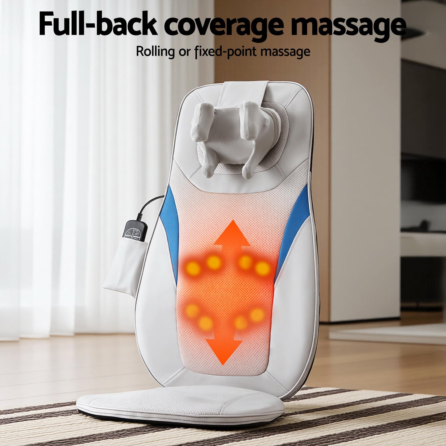 Livemor Full Back Massage Cushion 3D Kneading Heating Massage Seats-5